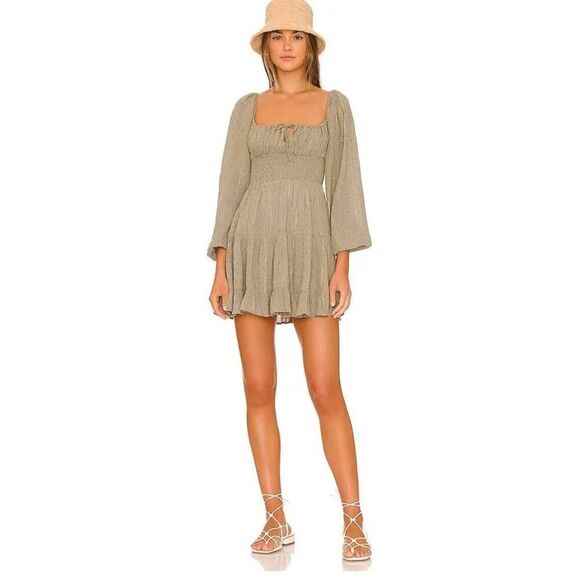 L*Space Dresses & Skirts - L*Space Cassidy Dress Puff Sleeves  Mini Dress S